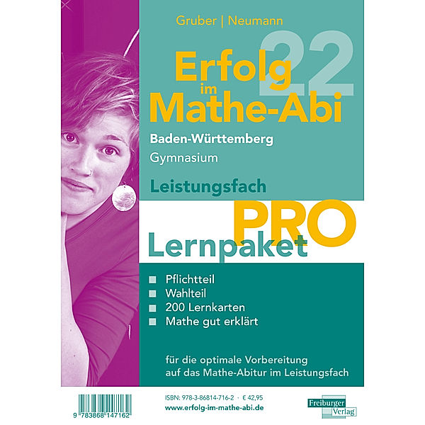 Erfolg im Mathe-Abi 2022 Lernpaket Leistungsfach 'Pro' Baden-Württemberg Gymnasium, 4 Teile, Helmut Gruber, Robert Neumann