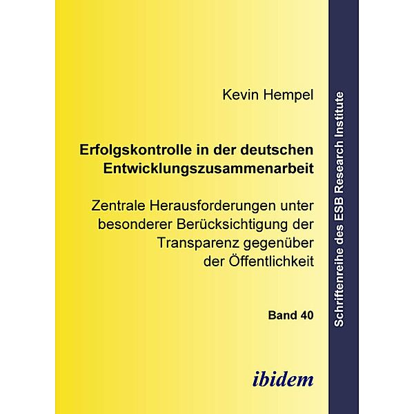 Erfolgskontrolle in der deutschen Entwicklungszusammenarbeit, Kevin Hempel