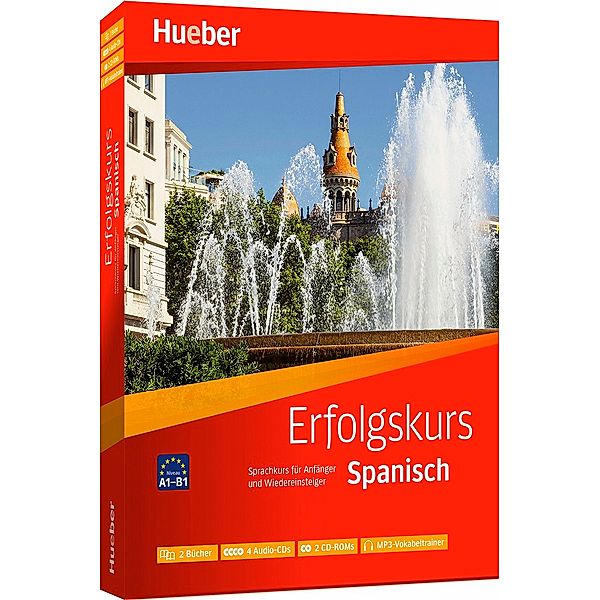 Erfolgskurs Spanisch, 2 Übungsbücher + 4 Audio-CDs + 2 CD-ROMs