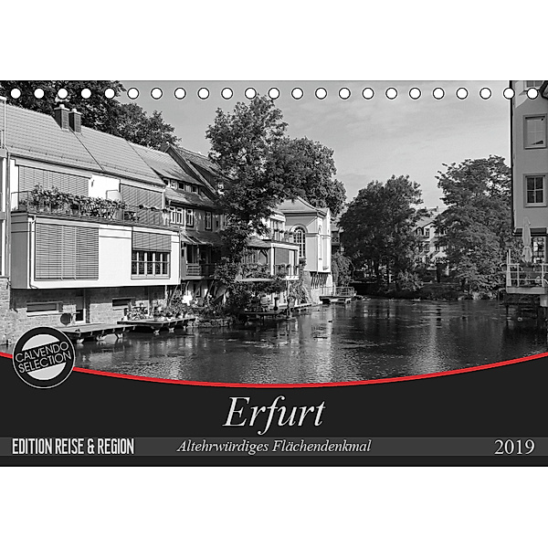 Erfurt - altehrwürdiges Flächendenkmal (Tischkalender 2019 DIN A5 quer), flori0