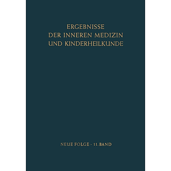 Ergebnisse der Inneren Medizin und Kinderheilkunde