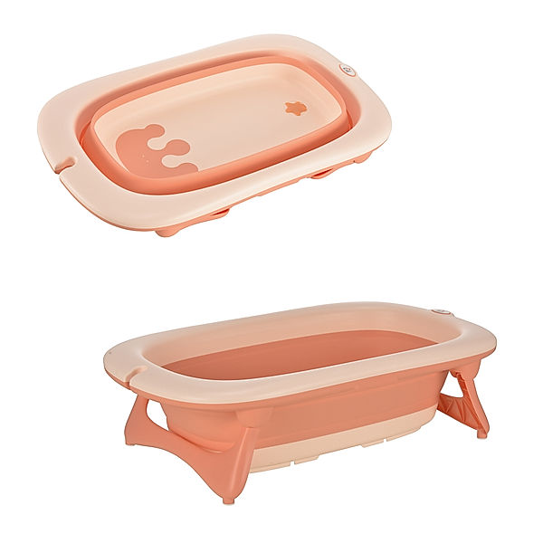 Homcom Ergonomische Babybadewanne zum zusammenklappen (Farbe: rosa)