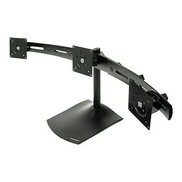 ERGOTRON DS100 Triple Monitor Stand black fuer drei Monitore horizontal bis 53,3cm 21Zoll max.14kg VESA 75x75 100x100mm