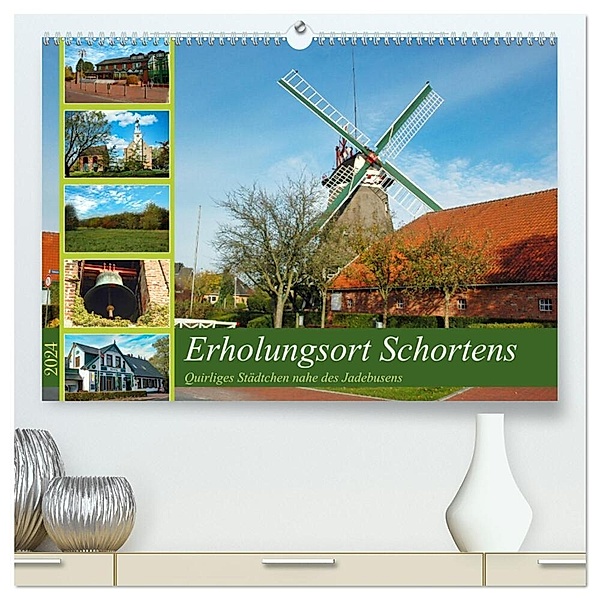 Erholungsort Schortens (hochwertiger Premium Wandkalender 2024 DIN A2 quer), Kunstdruck in Hochglanz, Claudia Kleemann