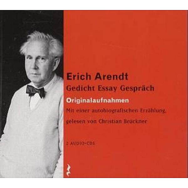 Erich Arendt, 2 Audio-CDs, Erich Arendt