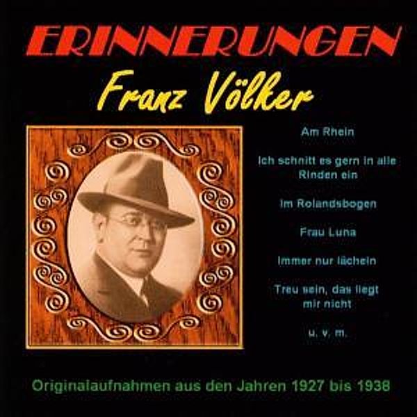 Erinnerungen An Franz Völker, Franz Völker