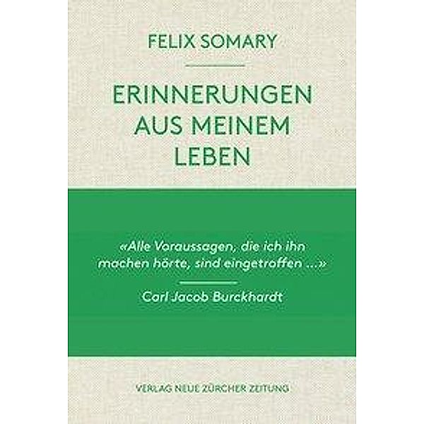 Erinnerungen aus meinem Leben, Felix Somary