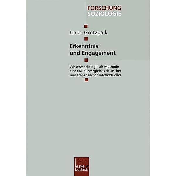 Erkenntnis und Engagement / Forschung Soziologie Bd.177, Jonas Grutzpalk