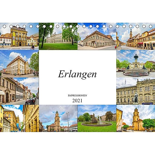 Erlangen Impressionen (Tischkalender 2021 DIN A5 quer), Dirk Meutzner