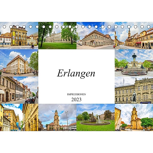 Erlangen Impressionen (Tischkalender 2023 DIN A5 quer), Dirk Meutzner