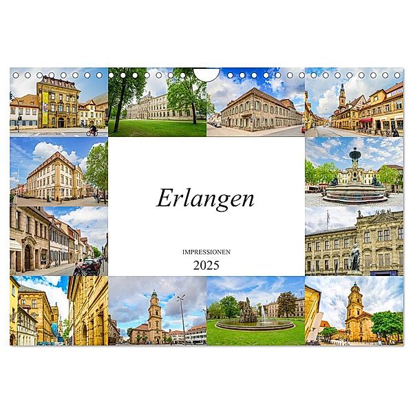 Erlangen Impressionen (Wandkalender 2025 DIN A4 quer), CALVENDO Monatskalender, Calvendo, Dirk Meutzner