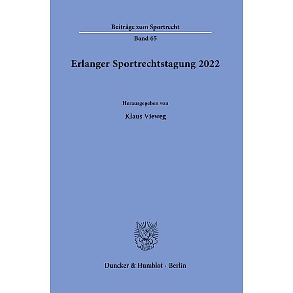 Erlanger Sportrechtstagung 2022