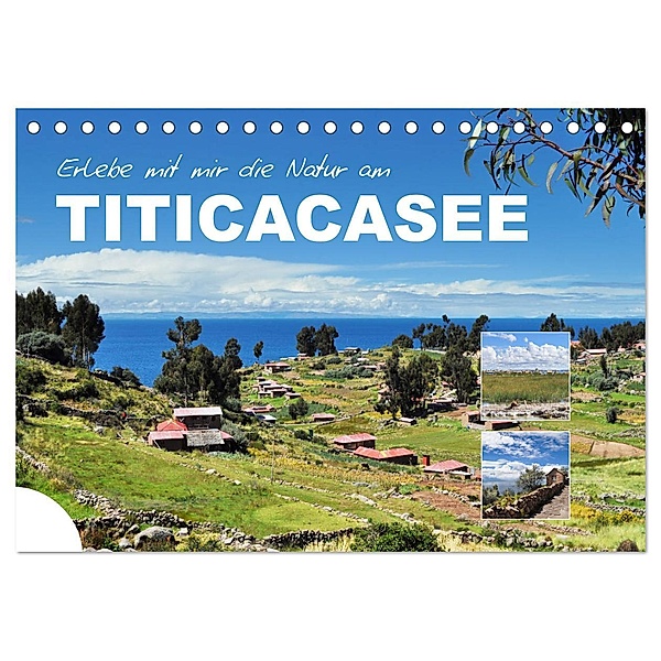 Erleb mit mir die Natur am Titicacasee (Tischkalender 2025 DIN A5 quer), CALVENDO Monatskalender, Calvendo, Nadine Büscher