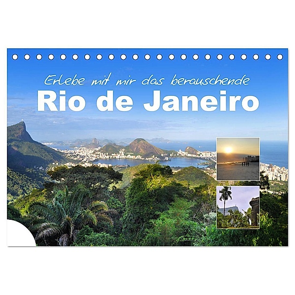 Erlebe mit mir das berauschende Rio de Janeiro (Tischkalender 2024 DIN A5 quer), CALVENDO Monatskalender, Nadine Büscher