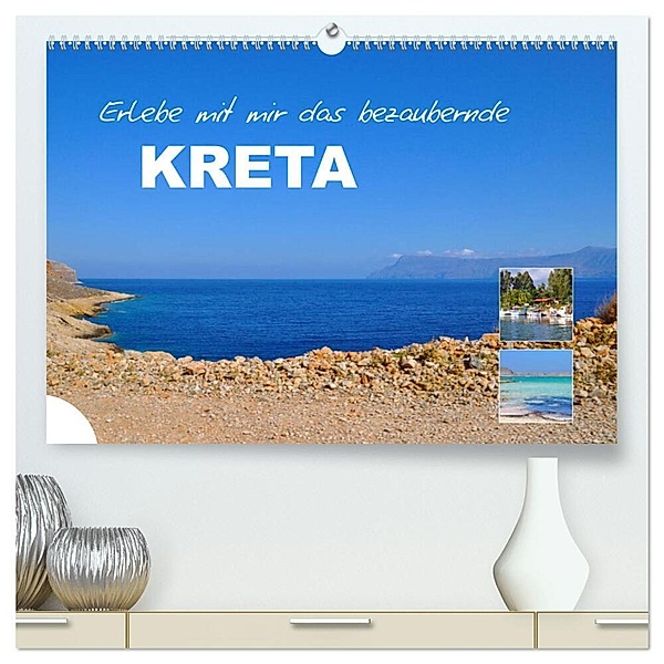 Erlebe mit mir das bezaubernde Kreta (hochwertiger Premium Wandkalender 2025 DIN A2 quer), Kunstdruck in Hochglanz, Calvendo, Nadine Büscher