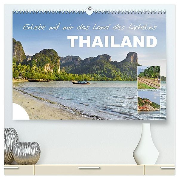 Erlebe mit mir das Land des Lächelns Thailand (hochwertiger Premium Wandkalender 2024 DIN A2 quer), Kunstdruck in Hochglanz, Nadine Büscher