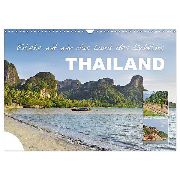 Erlebe mit mir das Land des Lächelns Thailand (Wandkalender 2025 DIN A3 quer), CALVENDO Monatskalender, Calvendo, Nadine Büscher