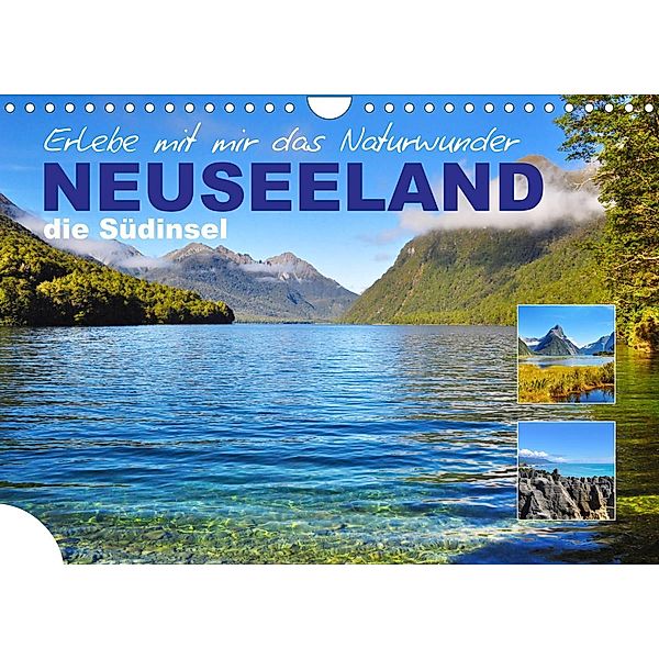 Erlebe mit mir das Naturwunder Neuseeland die Südinsel (Wandkalender 2023 DIN A4 quer), Nadine Büscher