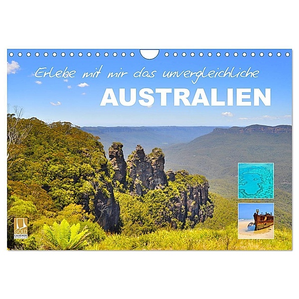 Erlebe mit mir das unvergleichliche Australien (Wandkalender 2024 DIN A4 quer), CALVENDO Monatskalender, Nadine Büscher