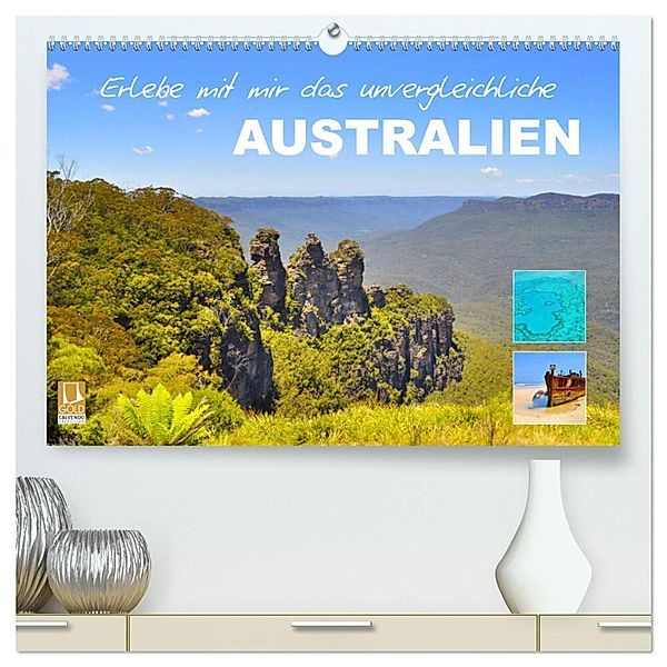 Erlebe mit mir das unvergleichliche Australien (hochwertiger Premium Wandkalender 2024 DIN A2 quer), Kunstdruck in Hochglanz, Nadine Büscher