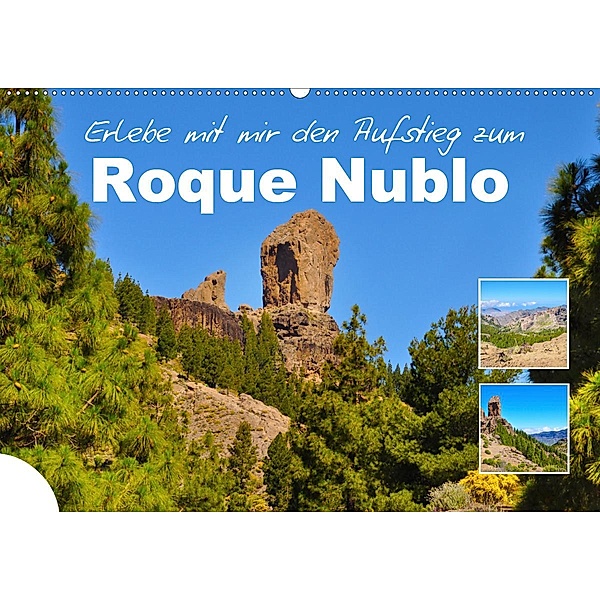 Erlebe mit mir den Aufstieg zum Roque Nublo (Wandkalender 2021 DIN A2 quer), Nadine Büscher
