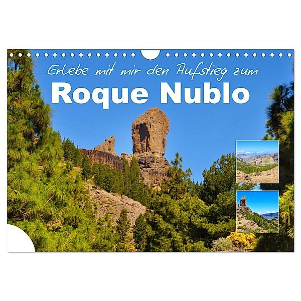 Erlebe mit mir den Aufstieg zum Roque Nublo (Wandkalender 2024 DIN A4 quer), CALVENDO Monatskalender, Nadine Büscher