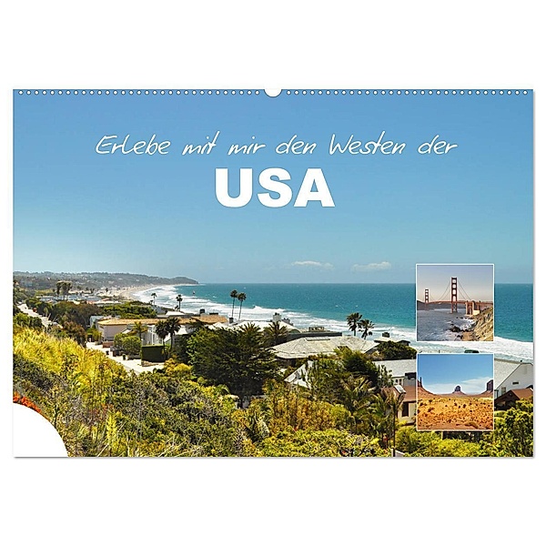 Erlebe mit mir den Westen der USA (Wandkalender 2024 DIN A2 quer), CALVENDO Monatskalender, Nadine Büscher