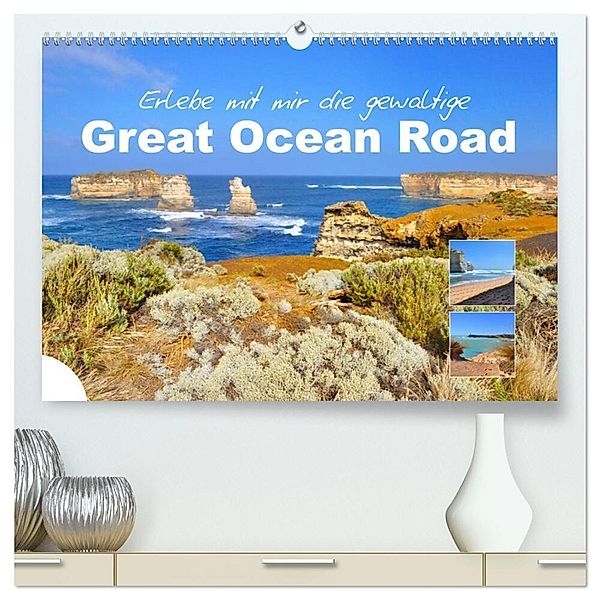 Erlebe mit mir die gewaltige Great Ocean Road (hochwertiger Premium Wandkalender 2024 DIN A2 quer), Kunstdruck in Hochglanz, Nadine Büscher