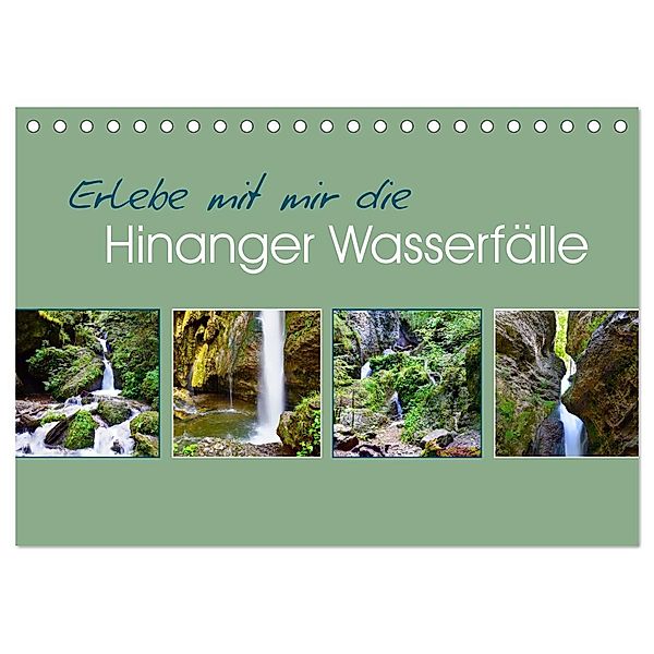 Erlebe mit mir die Hinanger Wasserfälle (Tischkalender 2024 DIN A5 quer), CALVENDO Monatskalender, Nadine Büscher