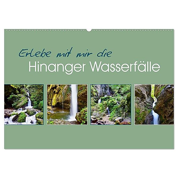 Erlebe mit mir die Hinanger Wasserfälle (Wandkalender 2024 DIN A2 quer), CALVENDO Monatskalender, Nadine Büscher