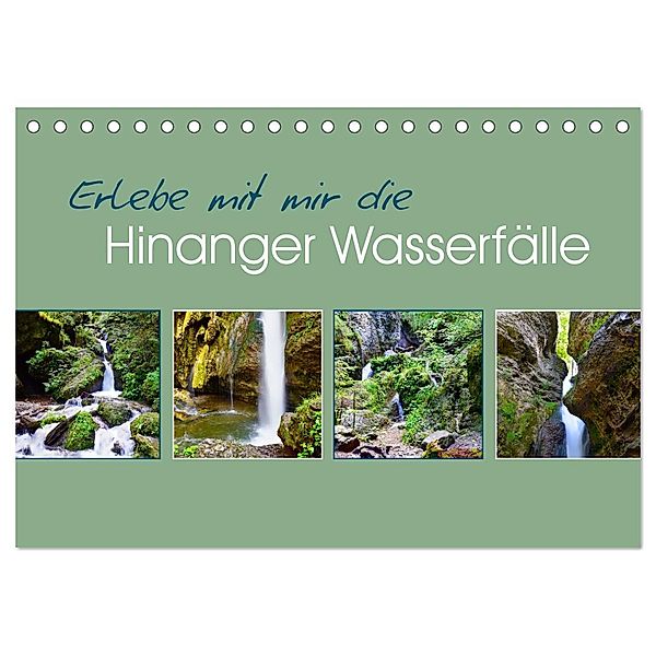 Erlebe mit mir die Hinanger Wasserfälle (Tischkalender 2025 DIN A5 quer), CALVENDO Monatskalender, Calvendo, Nadine Büscher
