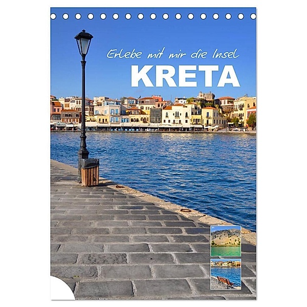 Erlebe mit mir die Insel Kreta (Tischkalender 2024 DIN A5 hoch), CALVENDO Monatskalender, Nadine Büscher