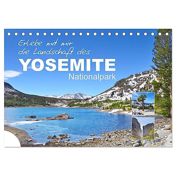 Erlebe mit mir die Landschaft des Yosemite Nationalpark (Tischkalender 2024 DIN A5 quer), CALVENDO Monatskalender, Nadine Büscher