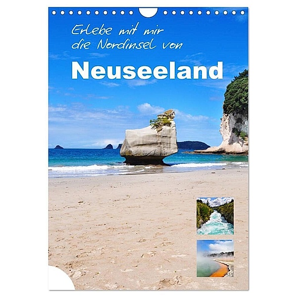 Erlebe mit mir die Nordinsel von Neuseeland (Wandkalender 2024 DIN A4 hoch), CALVENDO Monatskalender, Nadine Büscher