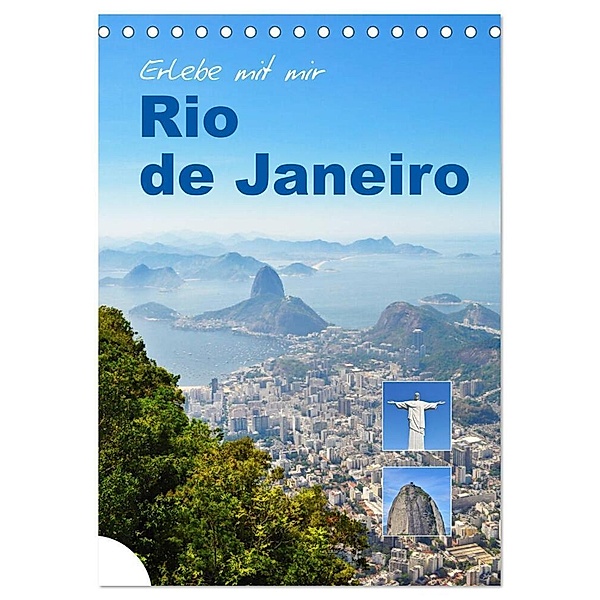 Erlebe mit mir Rio de Janeiro (Tischkalender 2024 DIN A5 hoch), CALVENDO Monatskalender, Nadine Büscher
