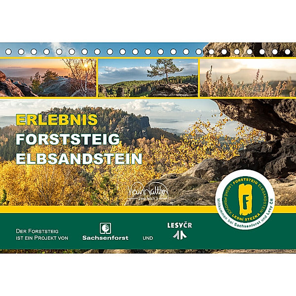 Erlebnis Forststeig Elbsandstein (Tischkalender 2023 DIN A5 quer), Kevin Walther