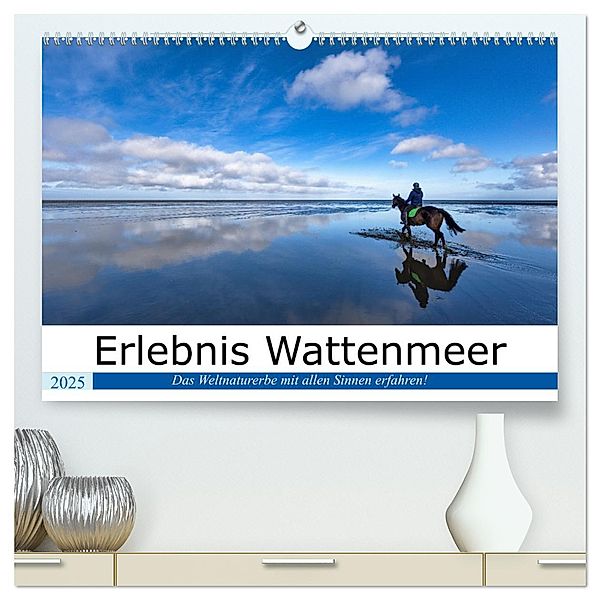 Erlebnis Wattenmeer (hochwertiger Premium Wandkalender 2025 DIN A2 quer), Kunstdruck in Hochglanz, Calvendo, Andreas Klesse