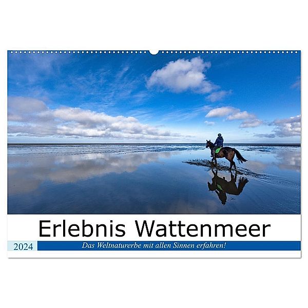 Erlebnis Wattenmeer (Wandkalender 2024 DIN A2 quer), CALVENDO Monatskalender, Andreas Klesse