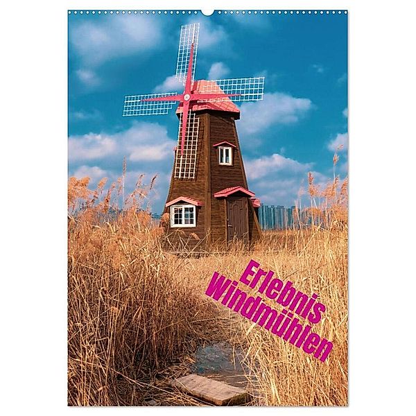 Erlebnis Windmühle (Wandkalender 2024 DIN A2 hoch), CALVENDO Monatskalender, (c)2022 by insideportugal