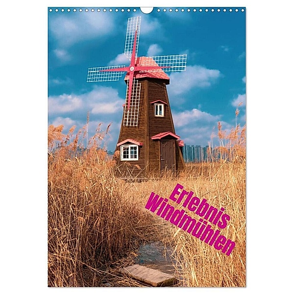 Erlebnis Windmühle (Wandkalender 2024 DIN A3 hoch), CALVENDO Monatskalender, (c)2022 by insideportugal