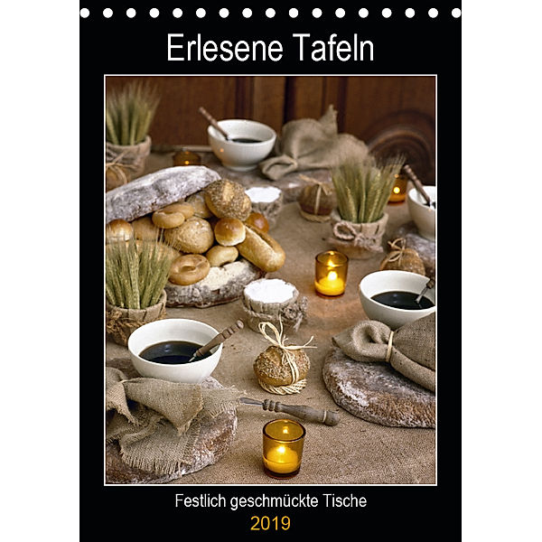 Erlesene Tafeln - Festlich geschmückte Tische (Tischkalender 2019 DIN A5 hoch), Bombaert Patrick