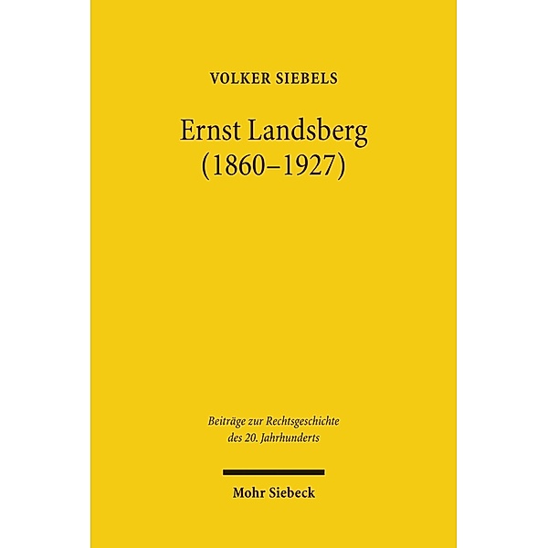 Ernst Landsberg (1860-1927), Volker Siebels