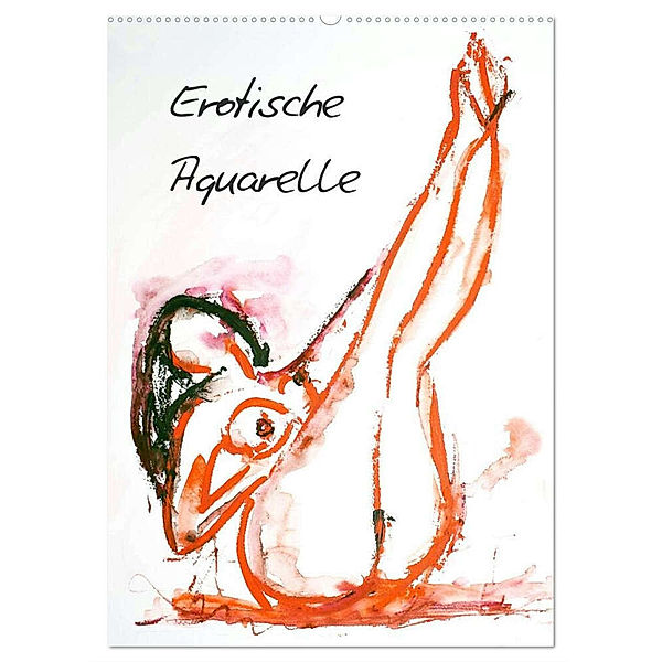 Erotische Aquarelle (Wandkalender 2024 DIN A2 hoch), CALVENDO Monatskalender, Gerhard Kraus