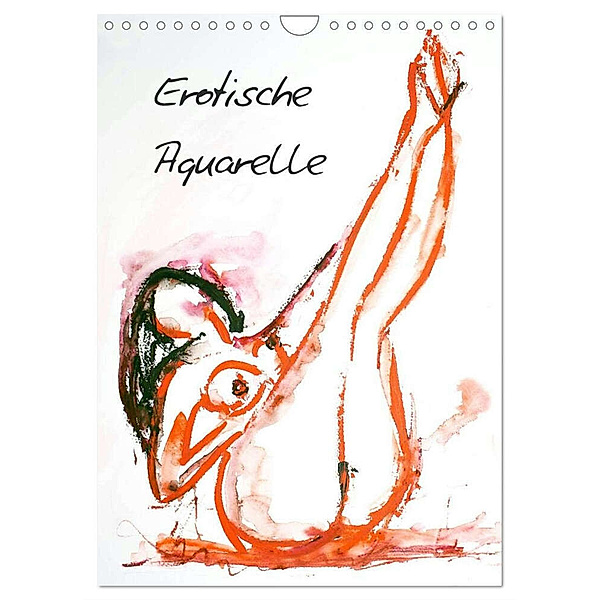 Erotische Aquarelle (Wandkalender 2024 DIN A4 hoch), CALVENDO Monatskalender, Gerhard Kraus