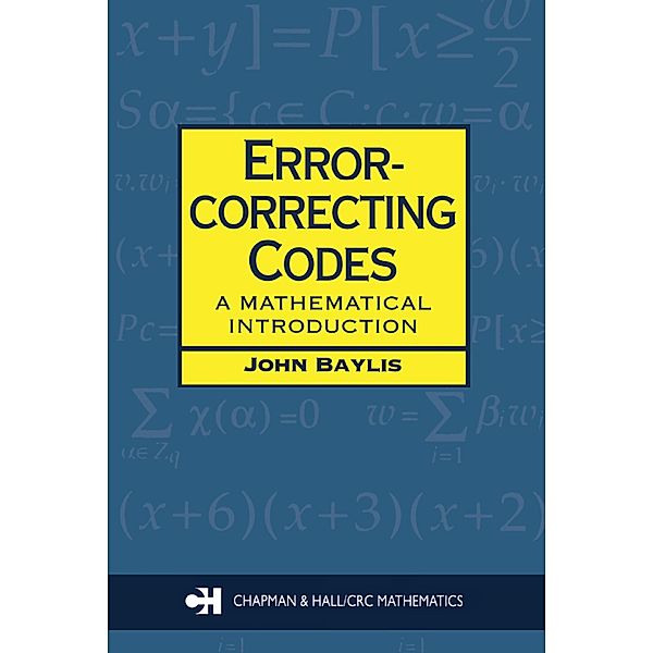 Error Correcting Codes, D J. Baylis