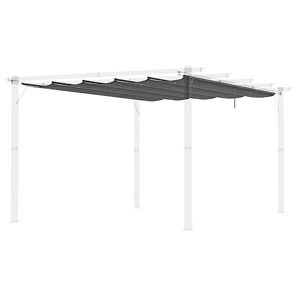 Ersatzdachtuch für 4 x 3 m Pavillons mit Löchern grau (Farbe: grau)