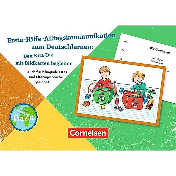 Erste-Hilfe-Alltagskommunikation zum Deutschlernen: Den Kita-Tag mit Bildkarten begleiten