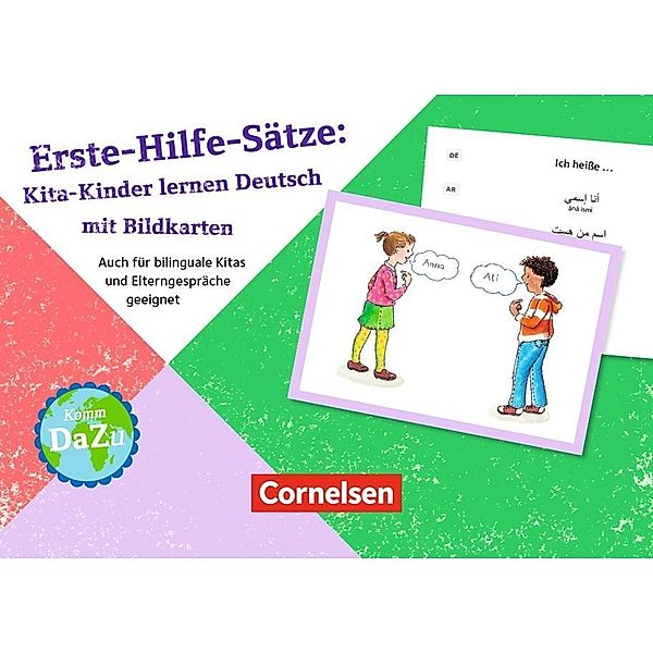 Erste-Hilfe-Sätze: Kita-Kinder lernen Deutsch mit Bildkarten