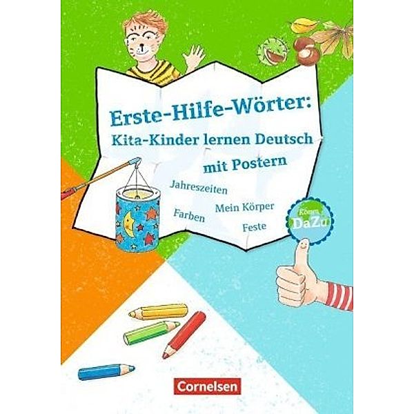Erste-Hilfe-Wörter: Kita-Kinder lernen Deutsch mit Postern