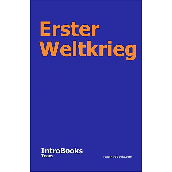 Erster Weltkrieg, IntroBooks Team